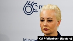 Юлия Навальная на Мюнхенской конференции по безопасности. 16 февраля 2024.