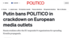 Rusija zabranila distribuciju desetina medija iz EU 