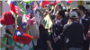 台湾副总统赖清德在美国旧金山过境时受到台侨欢迎。(2023年8月16日，美国之音宁路拍摄)