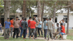 Migranti u prihvatnom centru u Obrenovcu kod Beograda