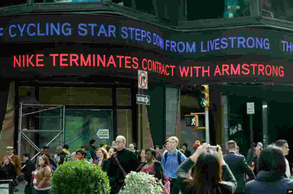 The move came a week after the U.S. Anti-Doping Agency released a massive report detailing allegations of widespread doping by Armstrong and his teams when he won the Tour de France seven times from 1999 to 2005.