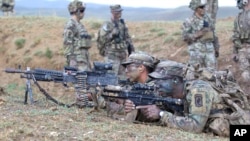 На многонациональных военных учениях Agile Spirit в Сенаки, Грузия. Архивное фото. 28 июля 2021.