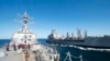 Брод на иранската морнарица испукал истрели за време на вториот обид за заплена, изјави портпаролот на петтата флота на морнарицата, Тимоти Хокинс.