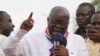 New Patriotic Party candidate Nana Akufo-Addo protested in Kwame Nkrumah Circle in Accra four days after the 2012 election of his opponent, John Dramani Mahama, who won re-election by 50.7 percent of the vote.