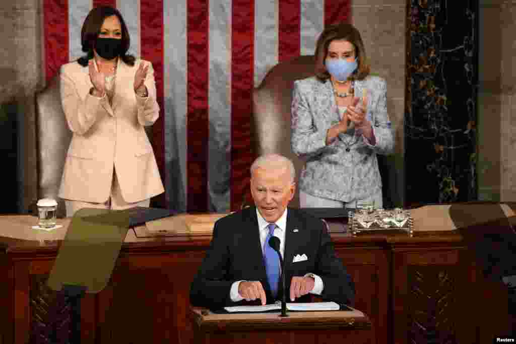 U.S. President Joe Biden's first address to a joint session of Congress