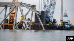 Мост имени Фрэнсиса Скотта Ки. Балтимор, штат Мэриленд. 31 марта 2024 г.