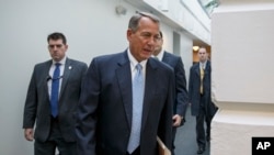 Chủ tịch Hạ viện John Boehner đến trụ sở Quốc hội dự cuộc thảo luận về di trú