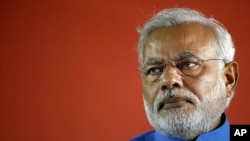 Ông Narendra Modi, lãnh đạo Đảng Bharatiya Janata Party BJP thân Ấn Độ Giáo và thủ tướng sắp tới của Ấn Độ.