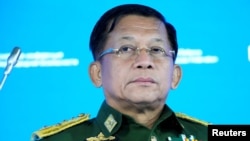 ဗိုလ်ချုပ်မှူးကြီးမင်းအောင်လှိုင်။ (ဇွန် ၂၃၊ ၂၀၂၁)