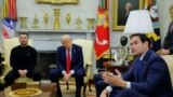 Госсекретарь США Марко Рубио во время встречи с украинской делегацией в Овальном кабинете Белого дома, 28 февраля 2025 года (фото Reuters/Brian Snyder)