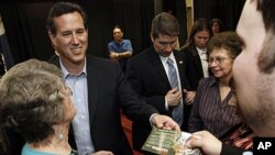 Ông Rick Santorum vận động tại Shreveport, bang Louisiana, ngày 23 tháng 3, 2012