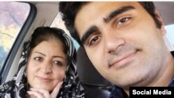 تصویری از ناهید شیرپیشه در کنار پویا بختیاری از جان‌باختگان اعتراضات آبان ماه 