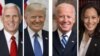 Pence Trump Biden Harris