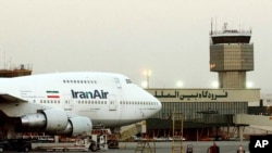 FILE - A Boeing 747 of Iran's national airline is seen at Mehrabad International Airport in Tehran, June 2003.