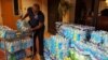 Water is donated to Flint, Michigan, for residents unable to drink water from their pipes.