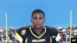 Hình ảnh do gia đình của Trayvon Martin cung cấp. Martin đã bị bắn chết tại thị trấn Sanford, Florida vào ngày 26/2/2012