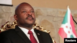 Presiden Burundi Pierre Nkurunziza menghadiri pembukaan konferensi kopi di ibukota Burundi, Bujumbura, 13 Februari 2014. (Foto: dok.)